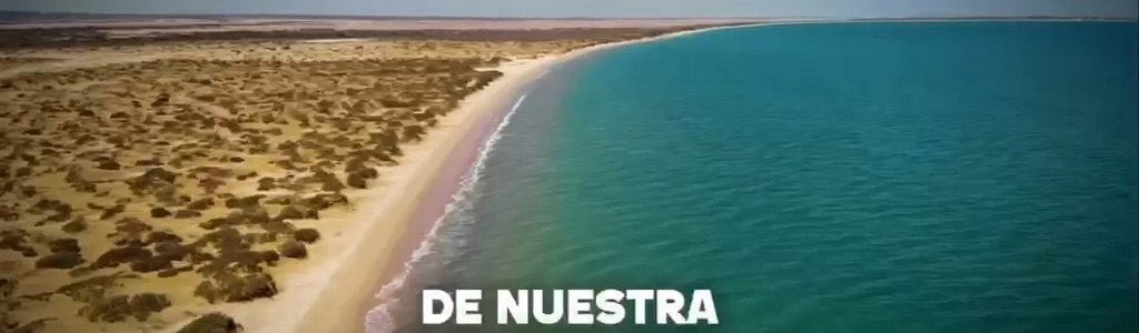 Costa guajira vista desde el aire